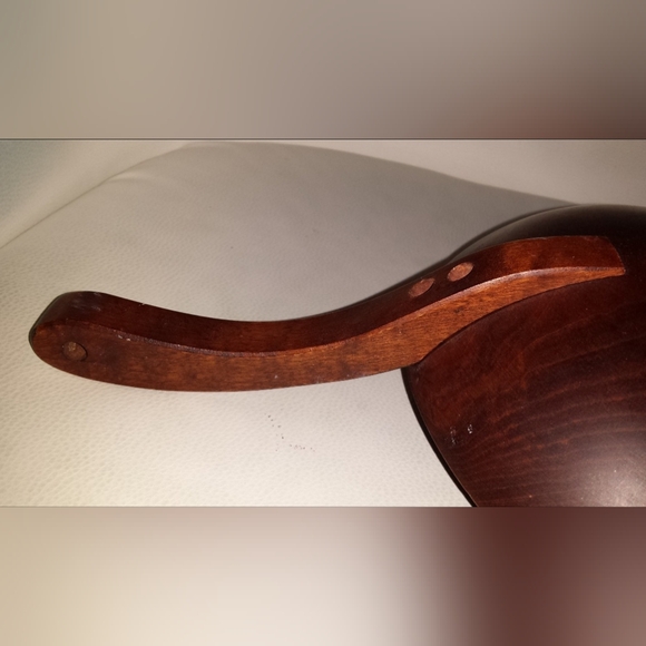 Vintage Baribocraft Canada Wood Bowl With Handle - Picture 9 of 9